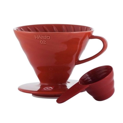 Hario ceramiczny Drip V60-02 Czerwony.jpg