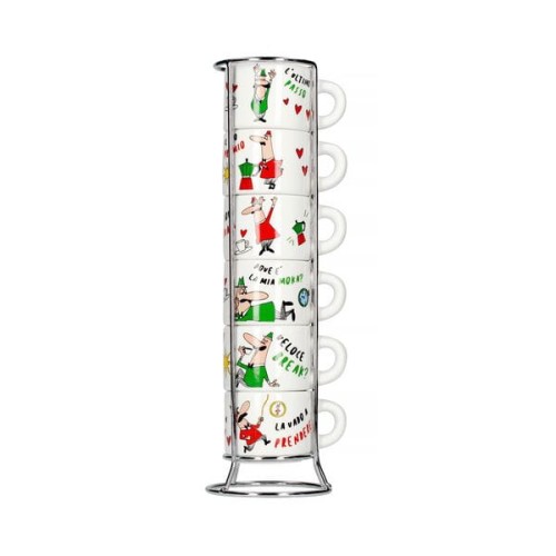 Bialetti Italia - Zestaw 6 filiżanek do espresso na stojaku.jpg
