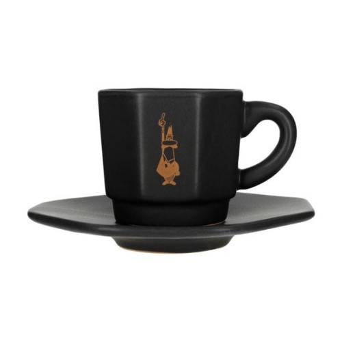 Bialetti - Zestaw 4 filiżanek z podstawką - Czarny z miedzianym logo1.jpg