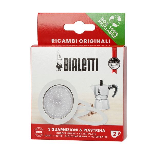 Bialetti - Uszczelka (3 szt.) + sitko do kawiarek aluminiowych Bialetti 2tz.jpg