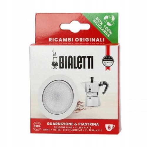 Bialetti - Uszczelka + sitko do kawiarek aluminiowych Bialetti 6tz indukcja.jpg