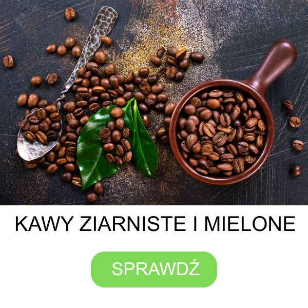 łyżka z filiżanką wypełnione kawą ziarnistą