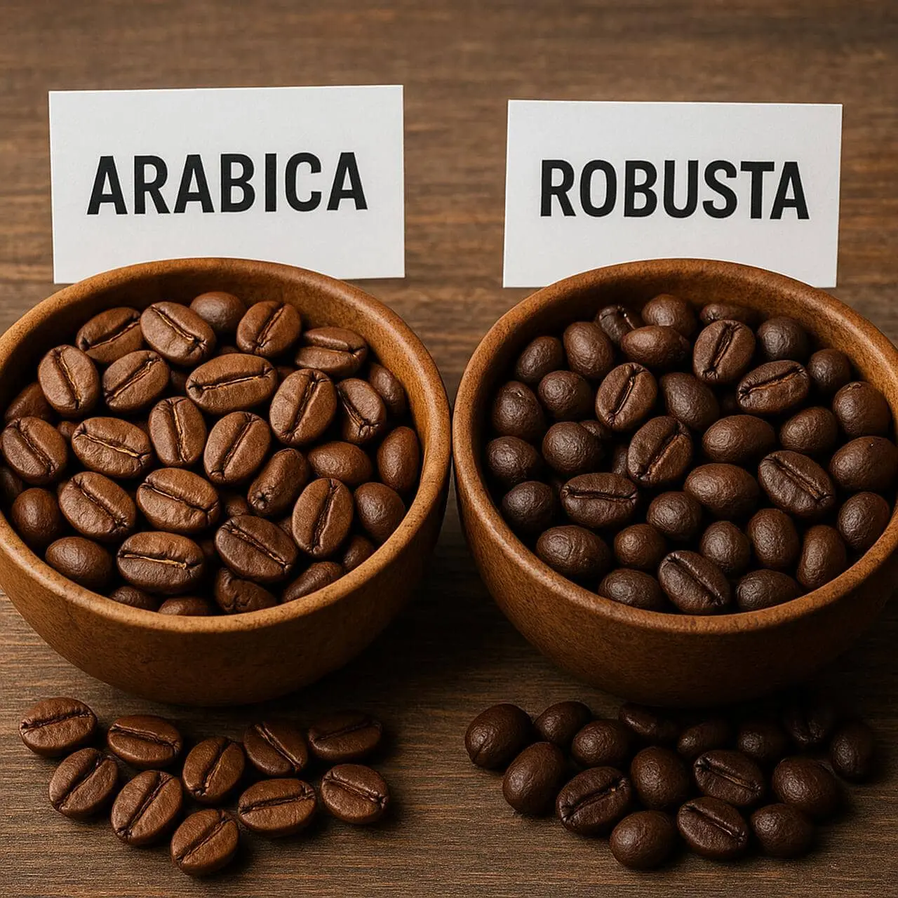 Arabica i Robusta - kawy na spodeczkach